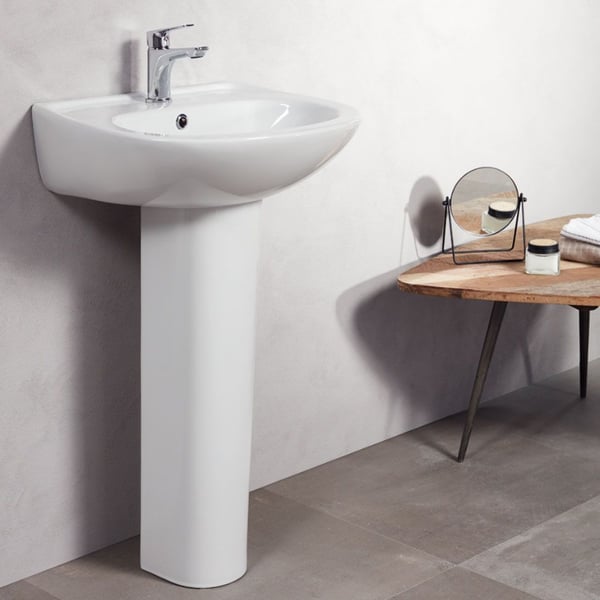 Νιπτήρας με κολώνα Form 55x45 cm